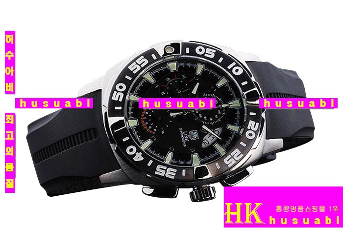 �±�ȣ�̾� ���ڽð� Tag Heuer Link Black leather Japanese Quartz MOVEMENT 43mm Men tag53