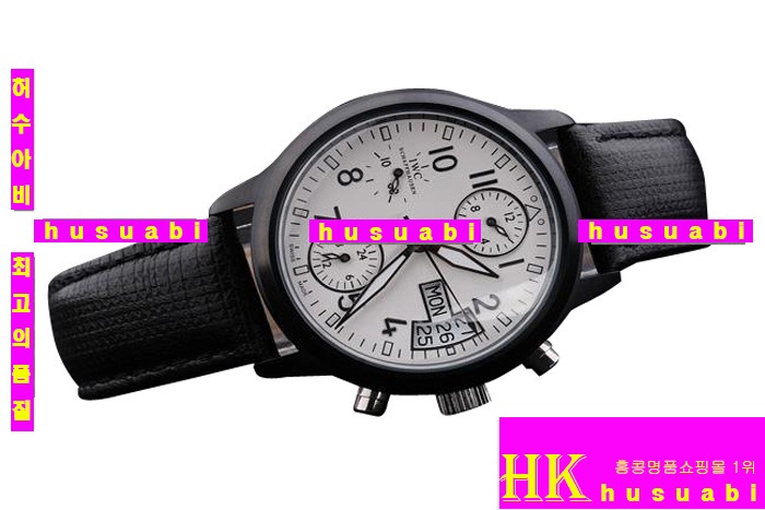 ���̴������� �����ð� Replica IWC Schaffhausen Black Automatic Movement 30 mm. YC010-21