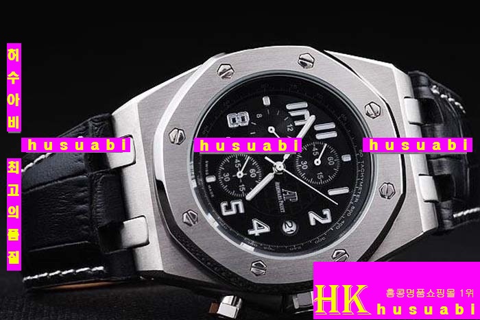 ������ �ð� Replica Audemars Piguet Royal Oak Men Black Diamond Japanese Quartz Movement.928-113