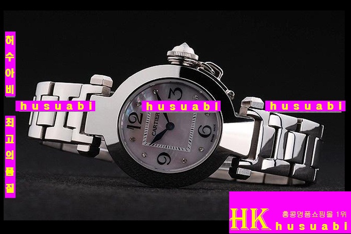 ��쿡 ���ڽð�.Replica Cartier Japanese Quartz MOVEMENT 440 stainless steel crown Women.117-038