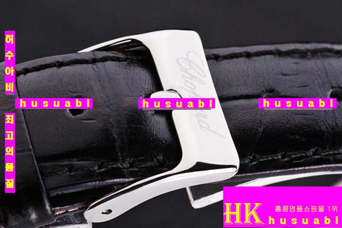 ���ĵ� ���ڽð� Replica Chopard Japanese Quartz MOVEMENT Polished Case Fancy Bezel Black leather Bracelet Women. sa-14