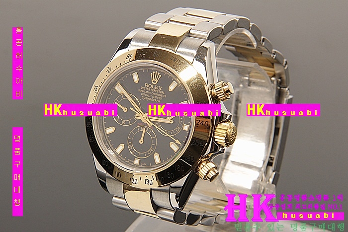 �η��� �ð� 116523 DAYTONA TWO-TONE 14K BLACK DIAL