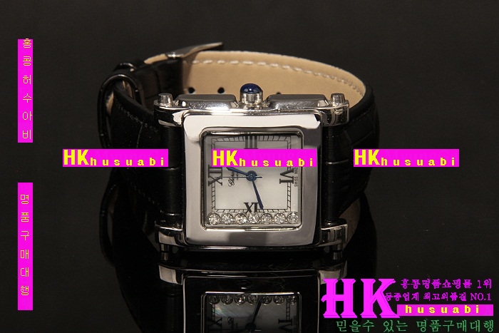 ���ĵ� ���ڽð� Replica Chopard Japanese Quartz MOVEMENT Polished Case Square Bezel Black Bracelet Women. sa-19
